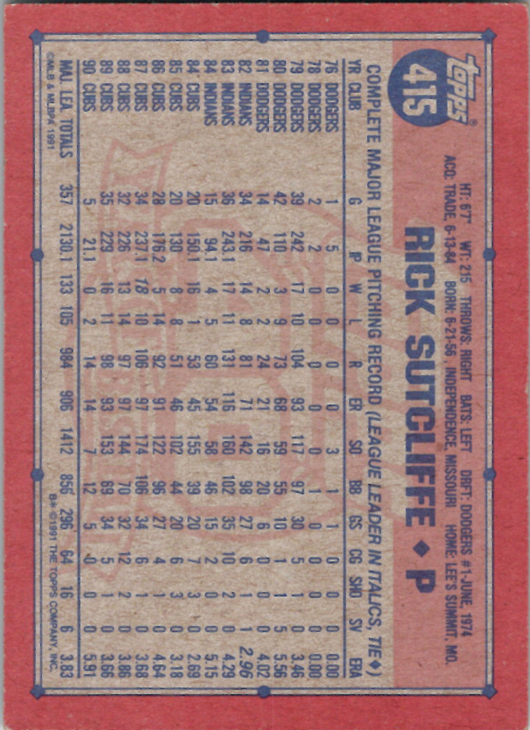Topps 1991 (Karten 501 bis 750) - Bild 120 von 266