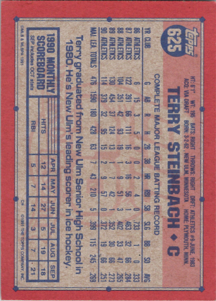1991 Topps (Karten 751 bis 1000) - Bild 158 von 243