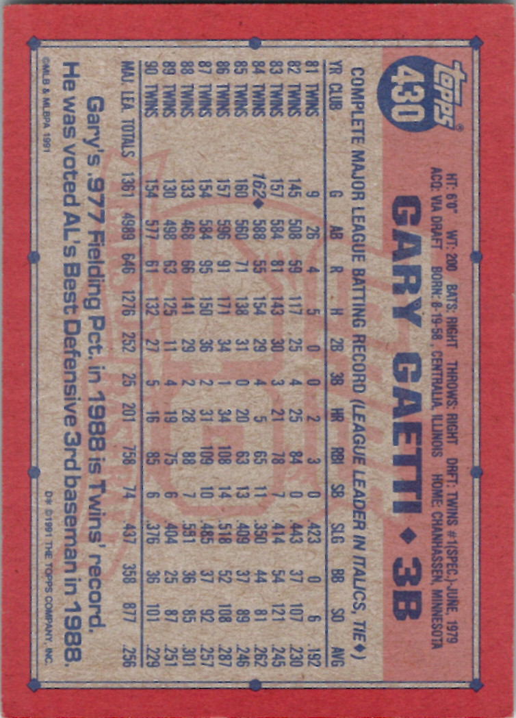 Topps 1991 (Karten 501 bis 750) - Bild 146 von 266