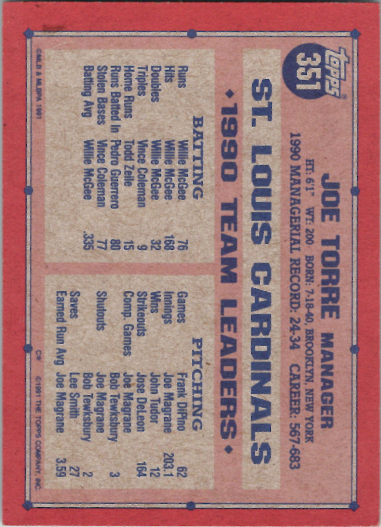 Topps 1991 (Karten 501 bis 750) - Bild 38 von 266