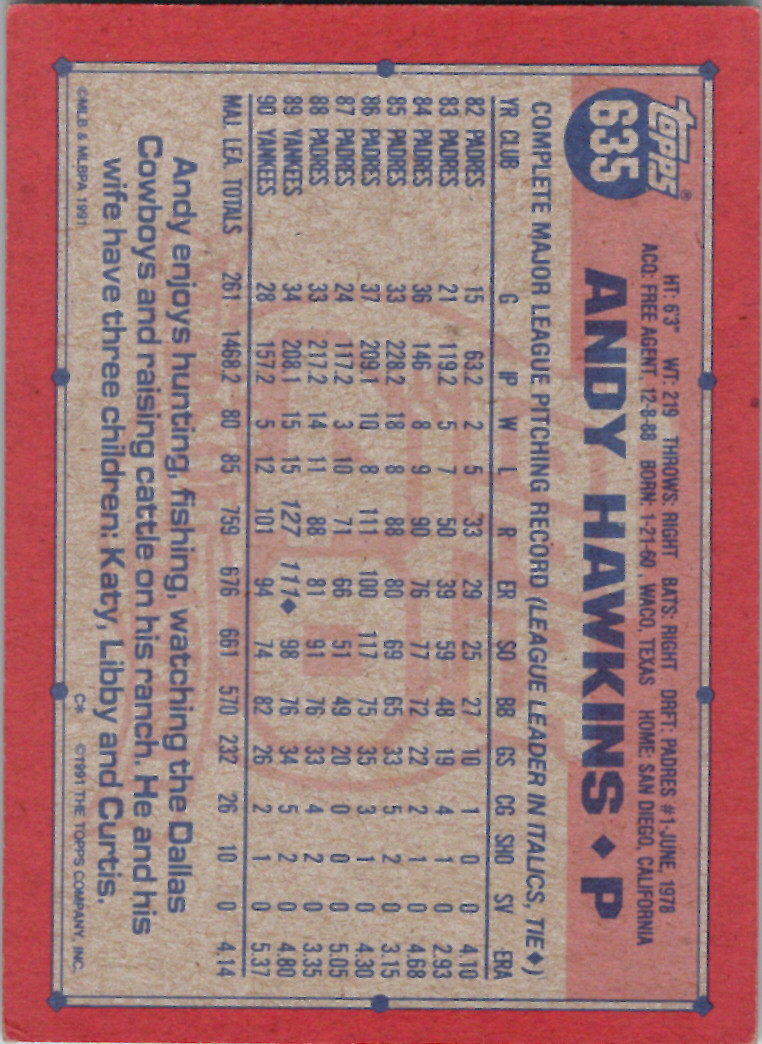 1991 Topps (Karten 751 bis 1000) - Bild 172 von 243