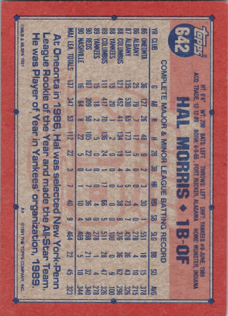 1991 Topps (Karten 751 bis 1000) - Bild 186 von 243