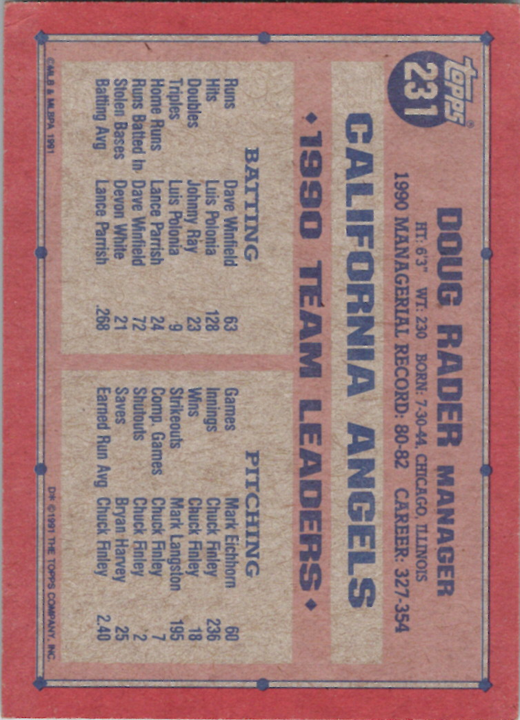1991 Topps (Karten 251 bis 500) - Bild 88 von 222