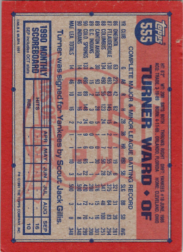 1991 Topps (Karten 751 bis 1000) - Bild 62 von 243