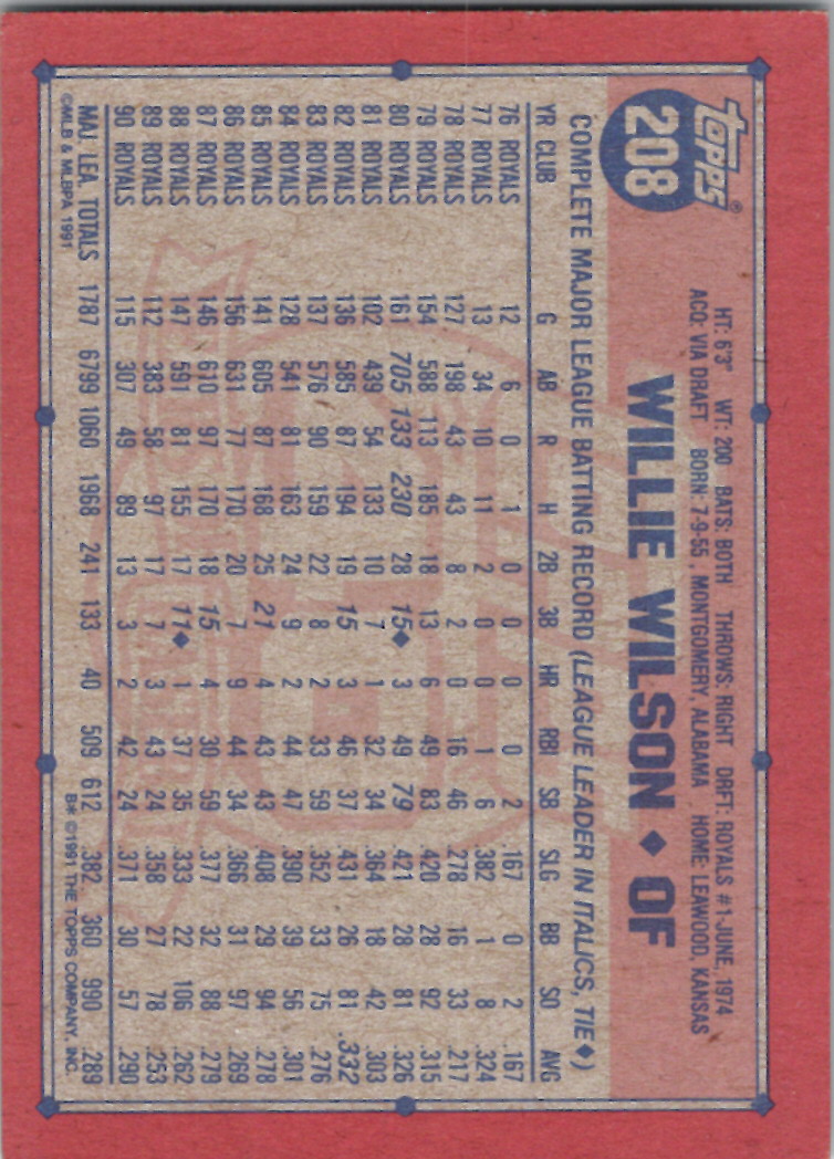 1991 Topps (Karten 251 bis 500) - Bild 54 von 222