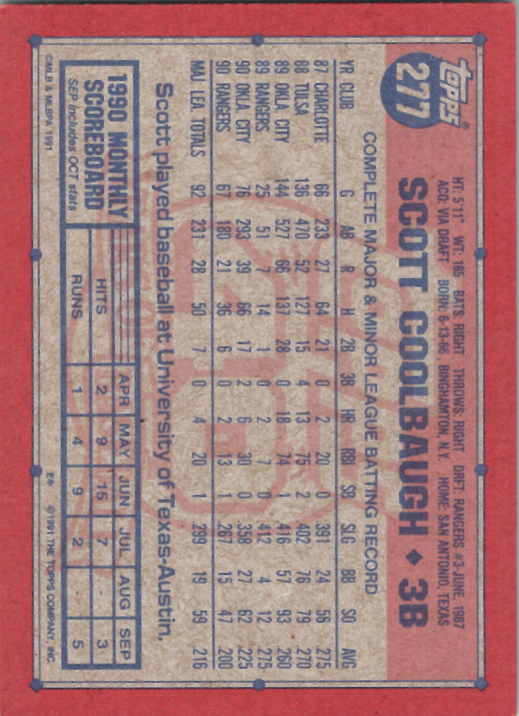 1991 Topps (Karten 251 bis 500) - Bild 150 von 222
