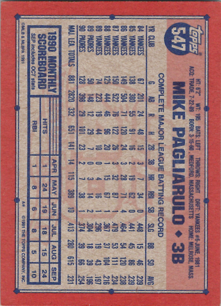 1991 Topps (Karten 751 bis 1000) - Bild 48 von 243