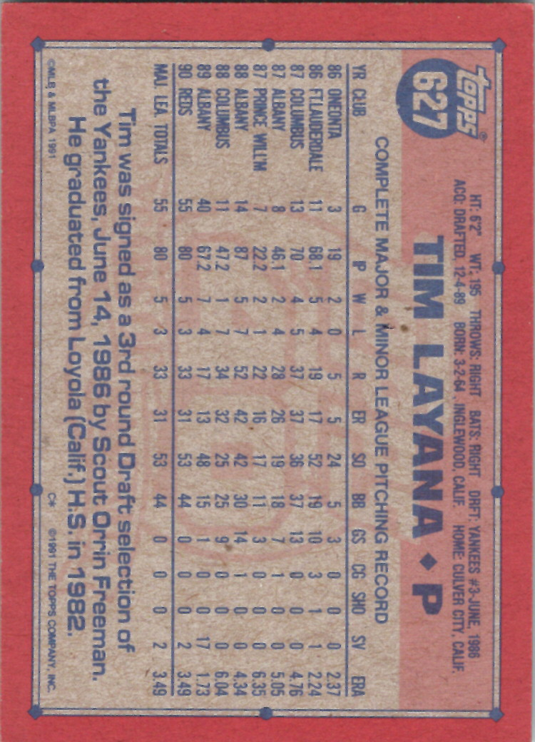 1991 Topps (Karten 751 bis 1000) - Bild 162 von 243