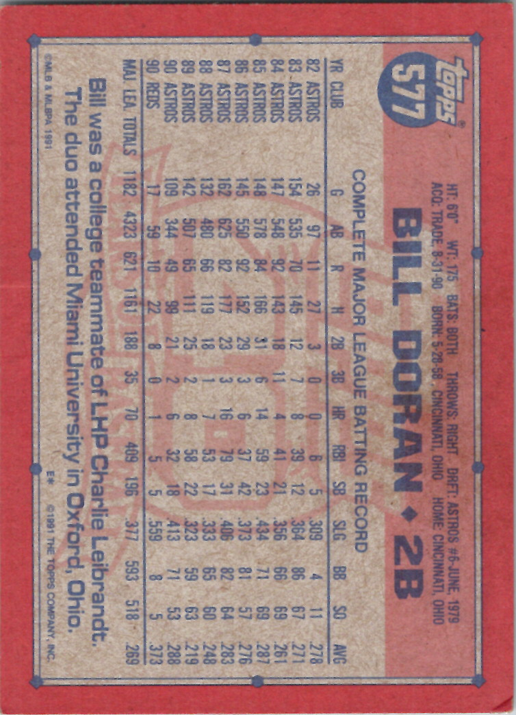 1991 Topps (Karten 751 bis 1000) - Bild 92 von 243