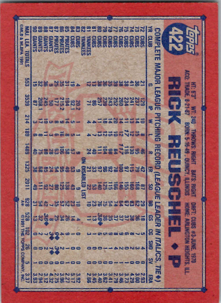Topps 1991 (Karten 501 bis 750) - Bild 132 von 266