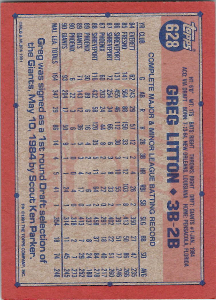1991 Topps (Karten 751 bis 1000) - Bild 164 von 243