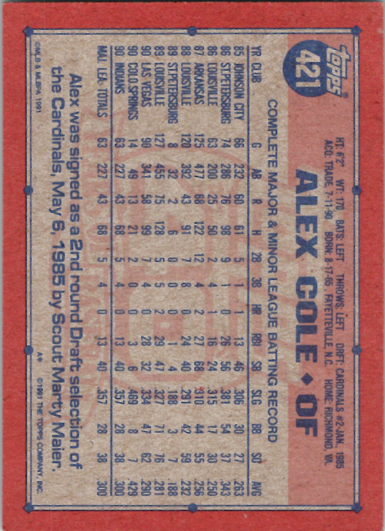 Topps 1991 (Karten 501 bis 750) - Bild 130 von 266