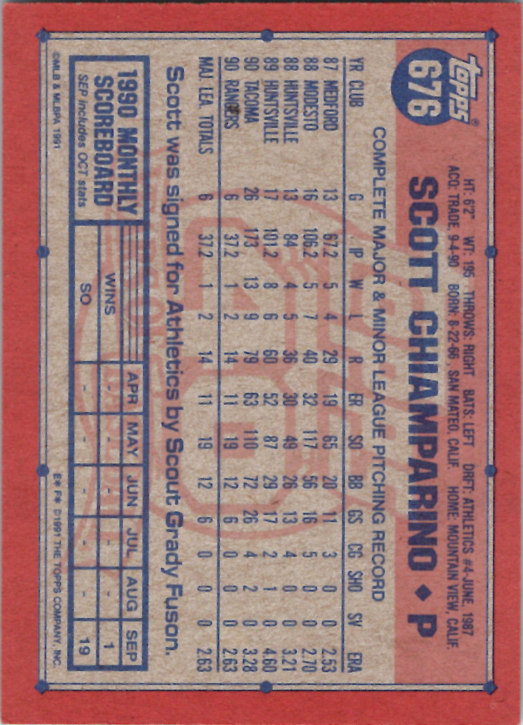1991 Topps (Karten 751 bis 1000) - Bild 239 von 243