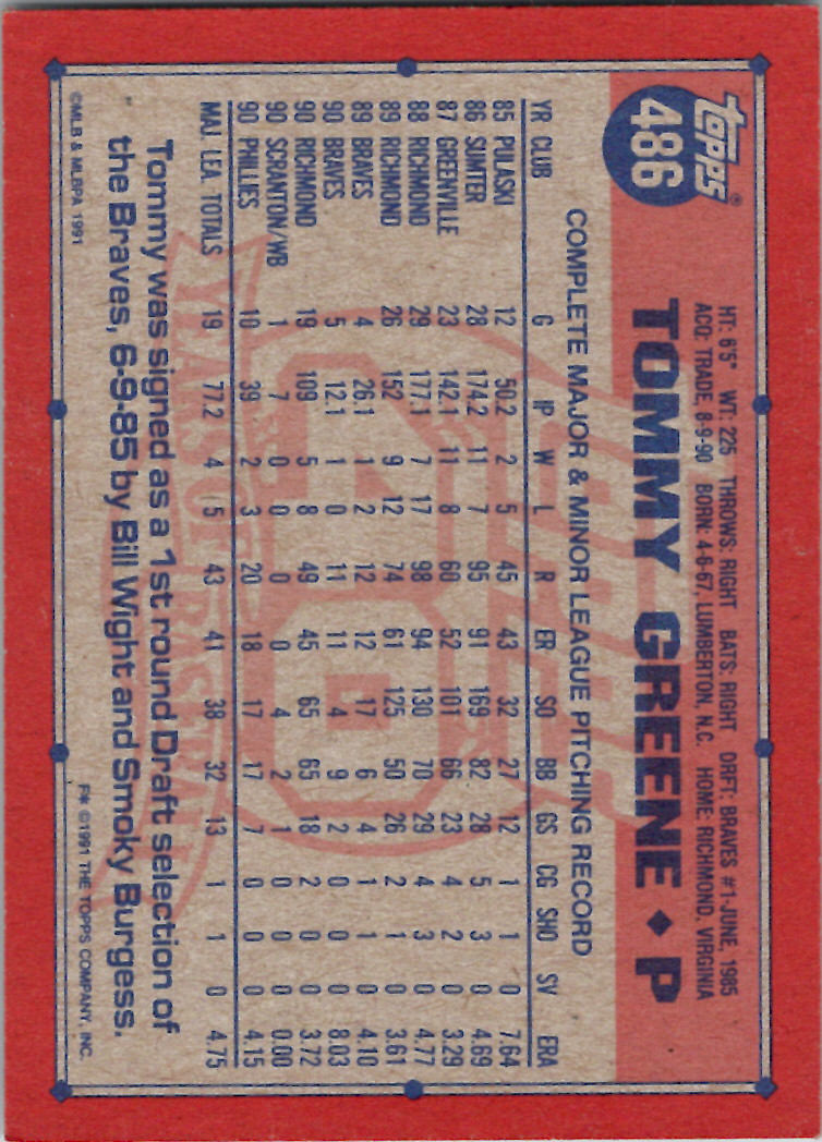 Topps 1991 (Karten 501 bis 750) - Bild 240 von 266