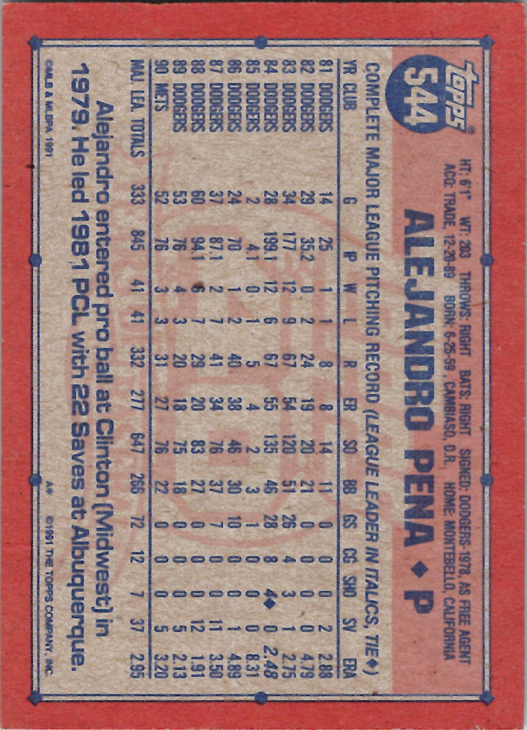 1991 Topps (Karten 751 bis 1000) - Bild 42 von 243