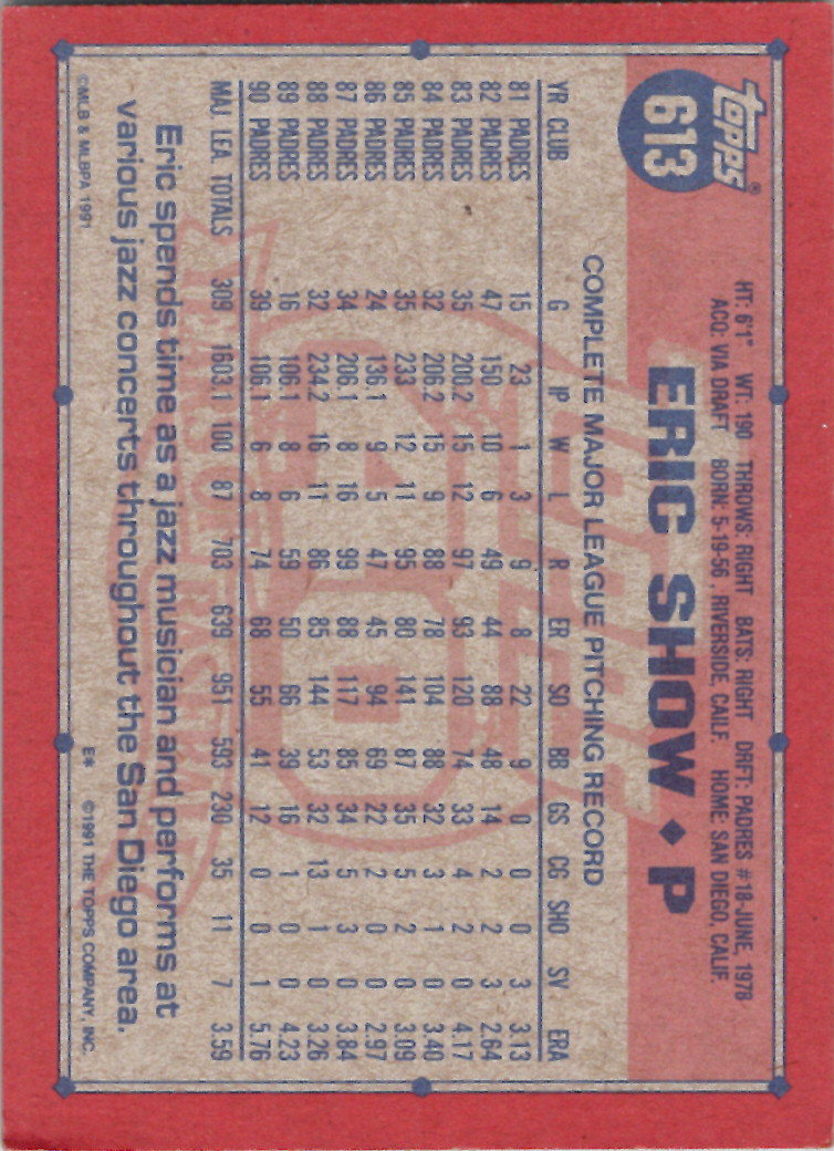 1991 Topps (Karten 751 bis 1000) - Bild 144 von 243