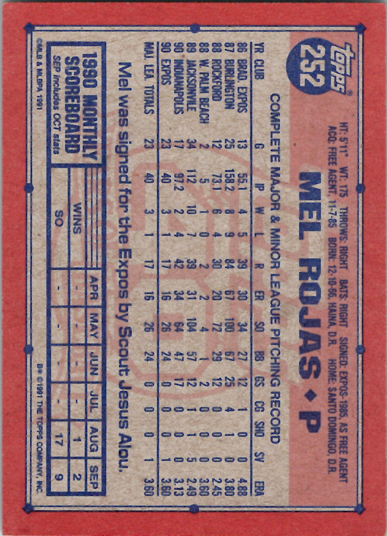 1991 Topps (Karten 251 bis 500) - Bild 116 von 222