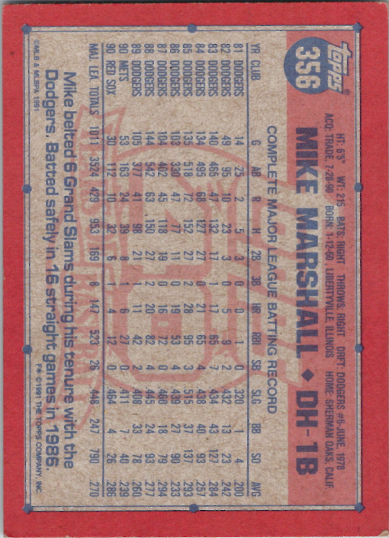 Topps 1991 (Karten 501 bis 750) - Bild 44 von 266