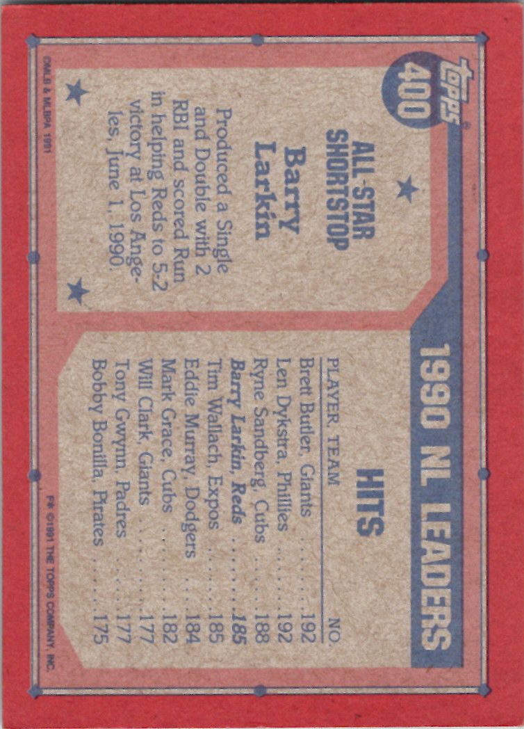 Topps 1991 (Karten 501 bis 750) - Bild 98 von 266