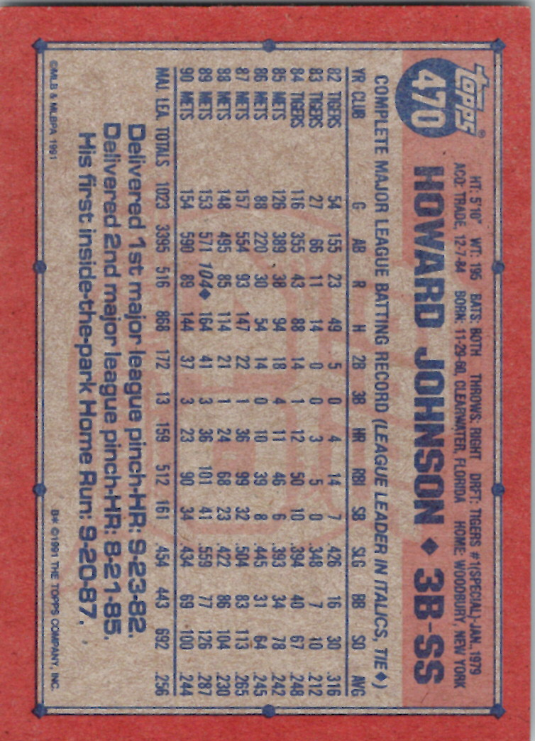 Topps 1991 (Karten 501 bis 750) - Bild 216 von 266