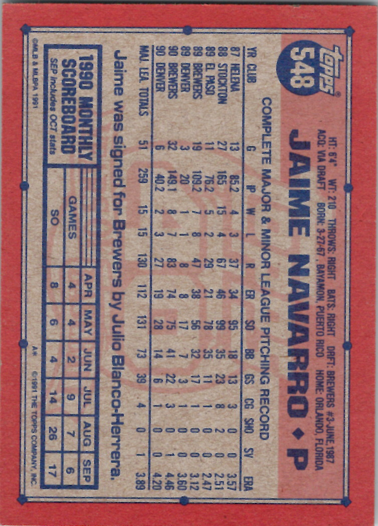 1991 Topps (Karten 751 bis 1000) - Bild 50 von 243