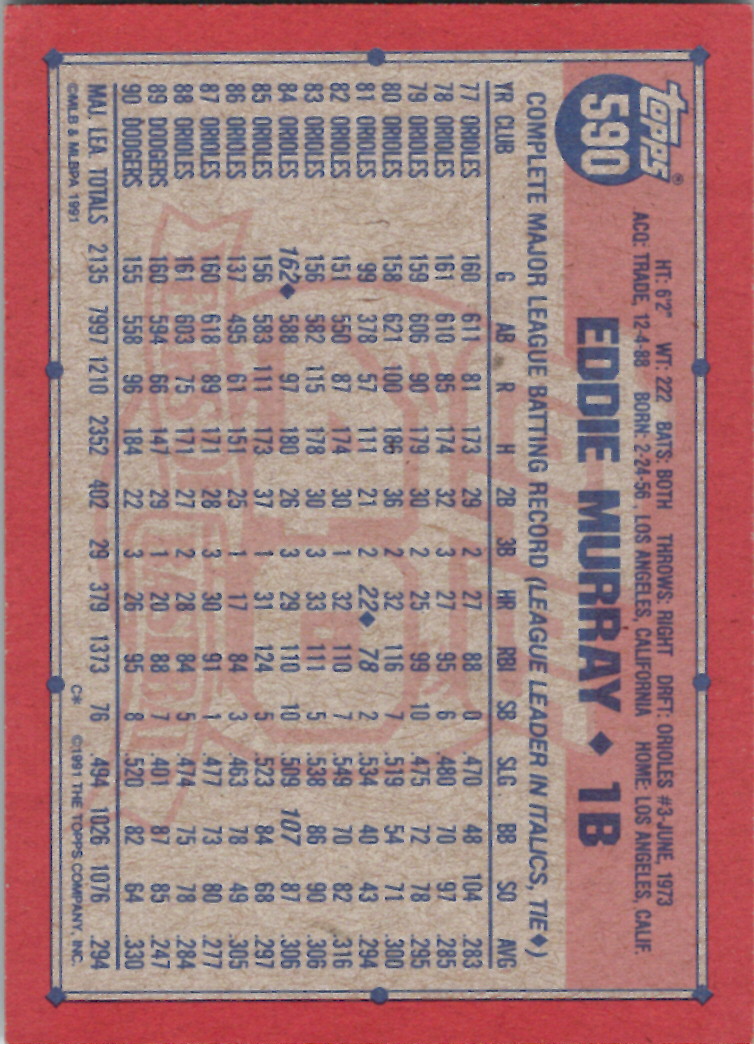 1991 Topps (Karten 751 bis 1000) - Bild 116 von 243