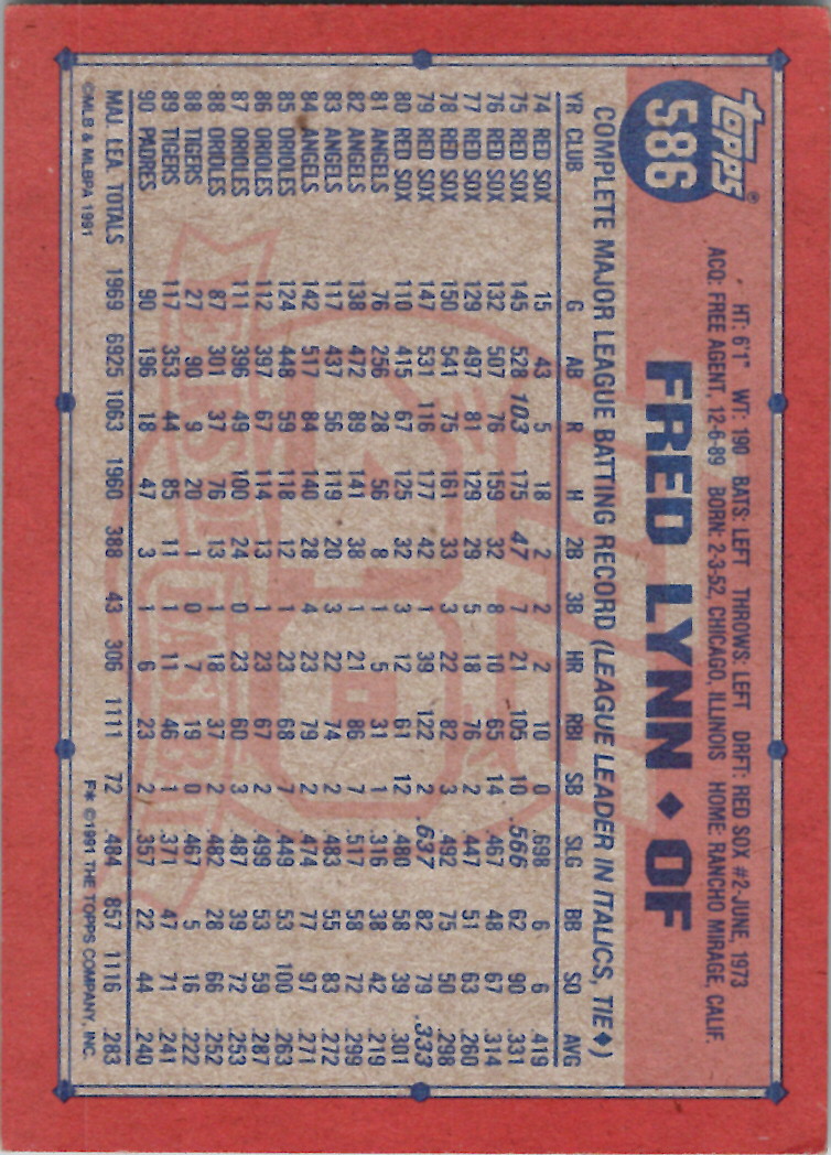 1991 Topps (Karten 751 bis 1000) - Bild 108 von 243