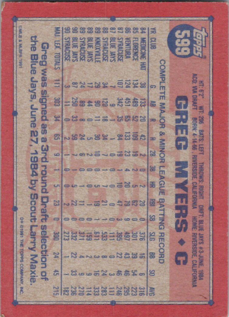 1991 Topps (Karten 751 bis 1000) - Bild 128 von 243