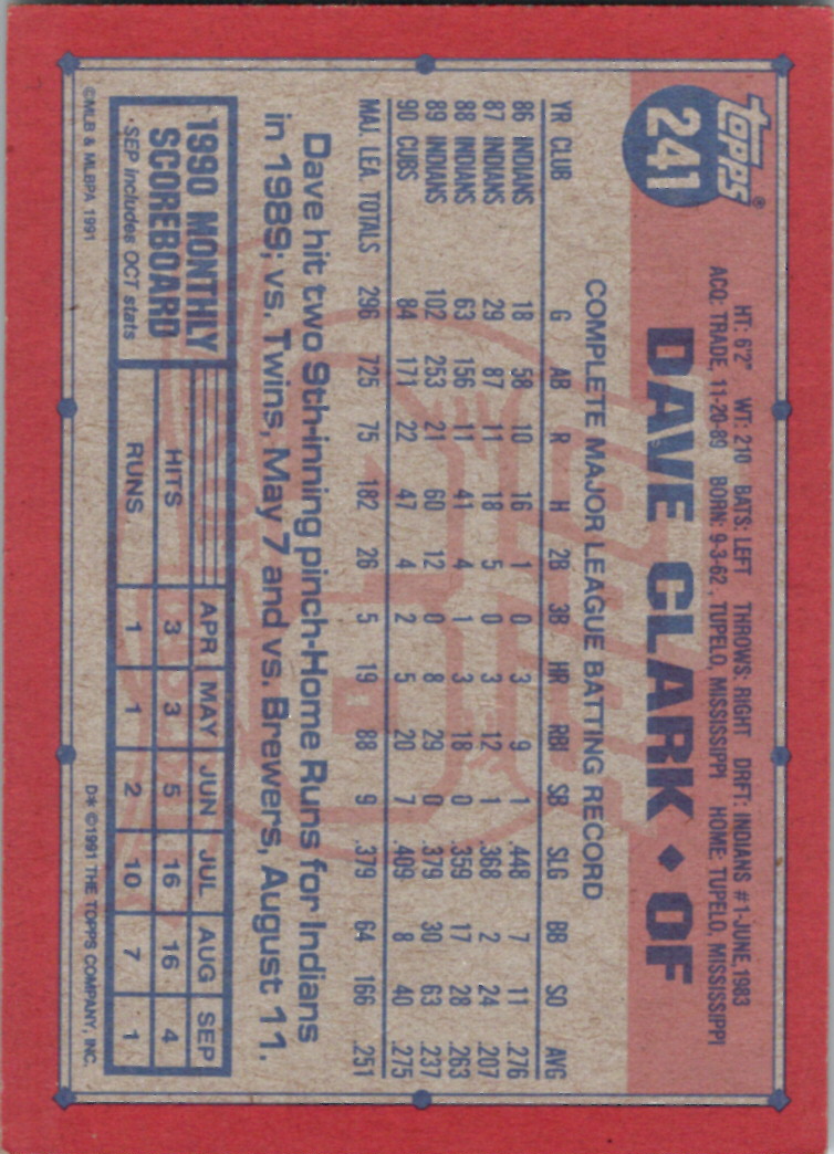 1991 Topps (Karten 251 bis 500) - Bild 102 von 222