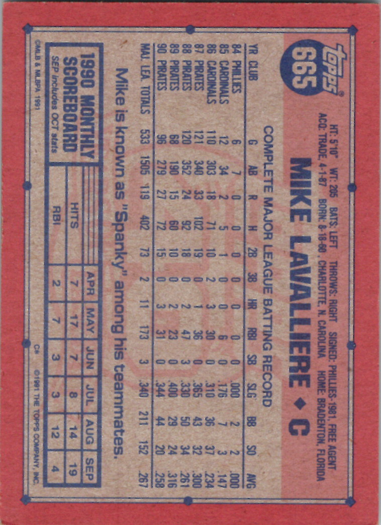 1991 Topps (Karten 751 bis 1000) - Bild 219 von 243