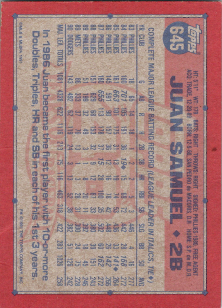 1991 Topps (Karten 751 bis 1000) - Bild 191 von 243