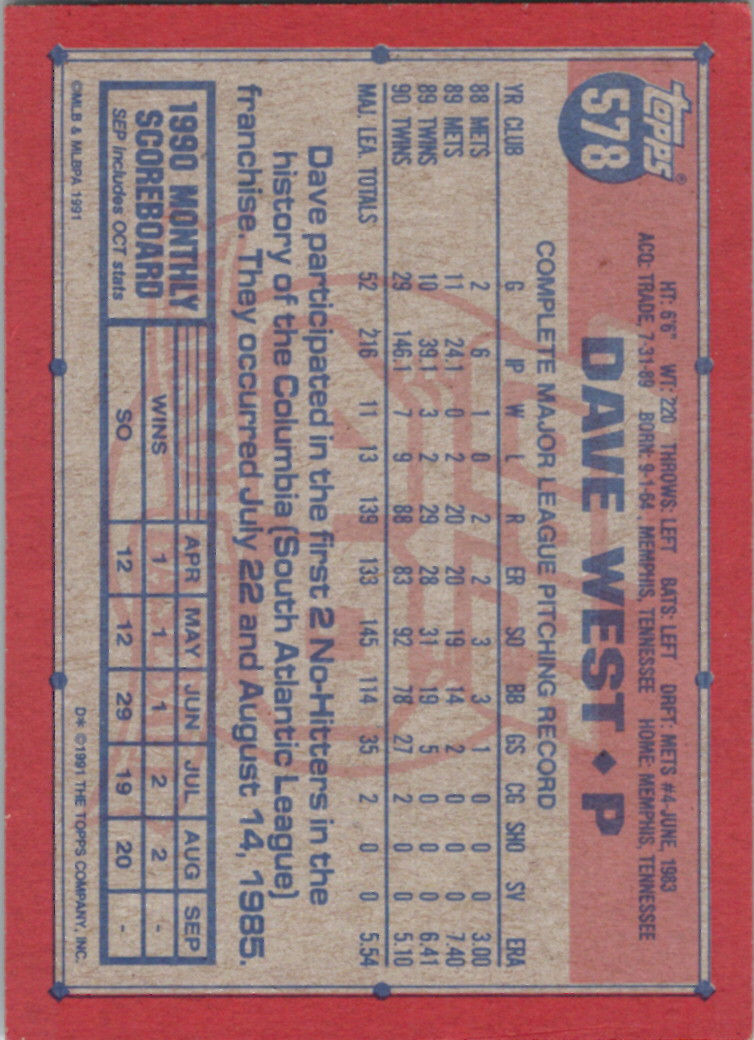 1991 Topps (Karten 751 bis 1000) - Bild 94 von 243