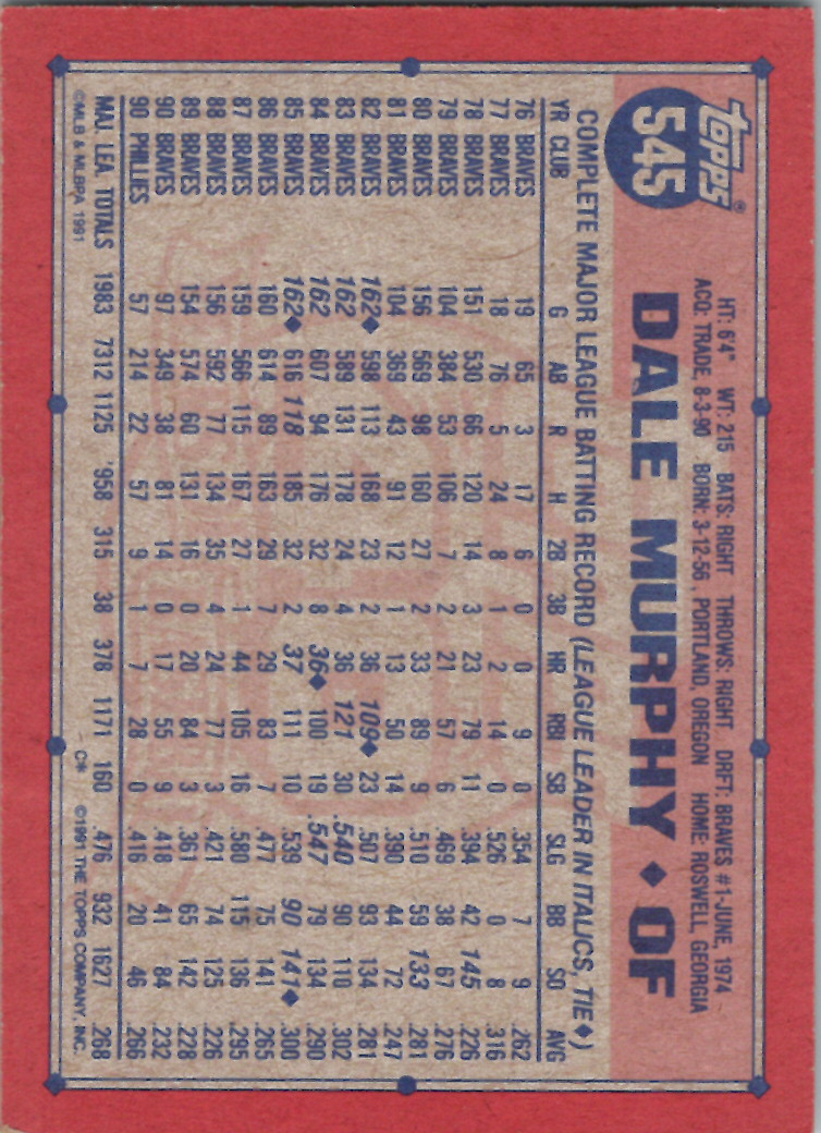 1991 Topps (Karten 751 bis 1000) - Bild 44 von 243