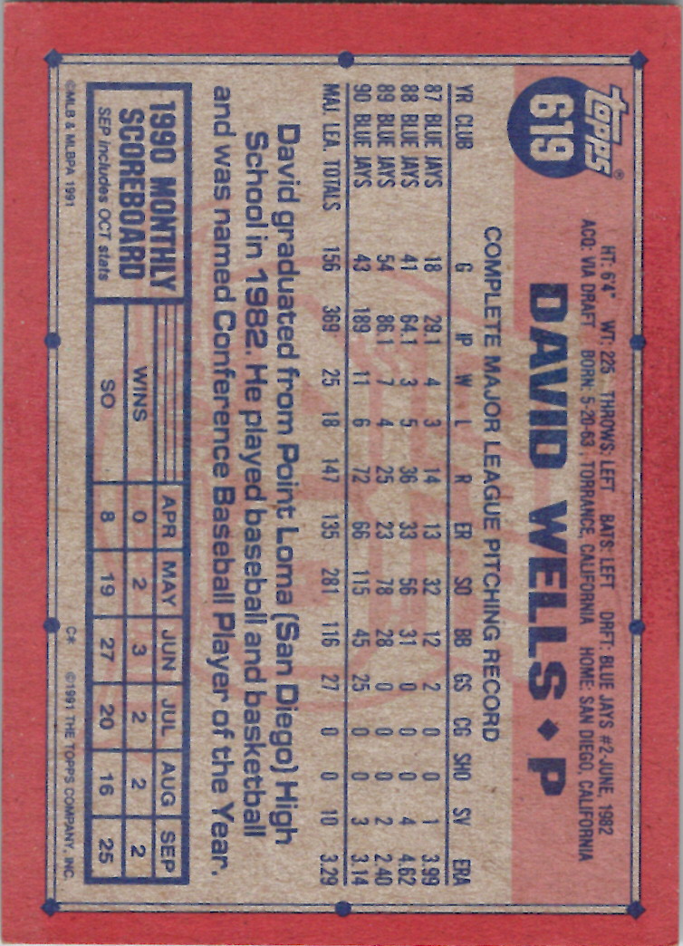 1991 Topps (Karten 751 bis 1000) - Bild 148 von 243