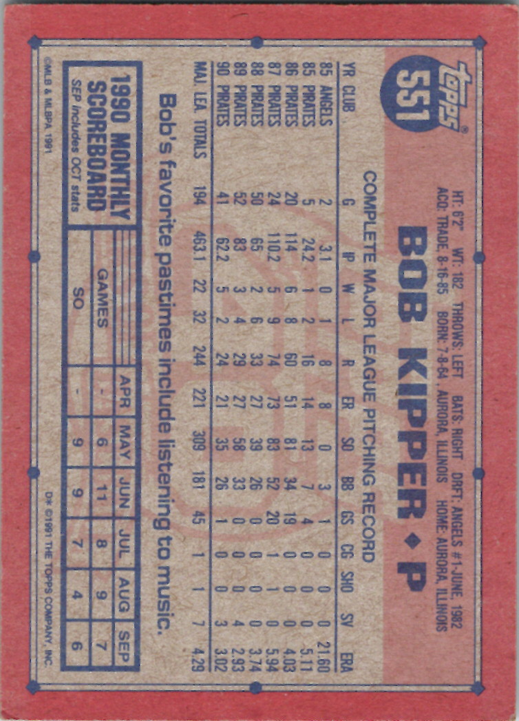1991 Topps (Karten 751 bis 1000) - Bild 54 von 243