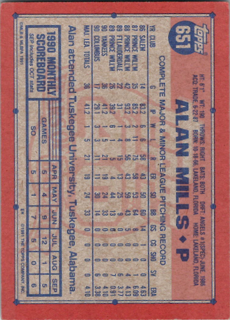 1991 Topps (Karten 751 bis 1000) - Bild 201 von 243