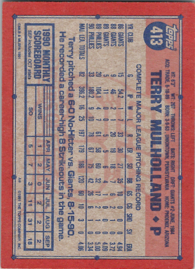 Topps 1991 (Karten 501 bis 750) - Bild 118 von 266