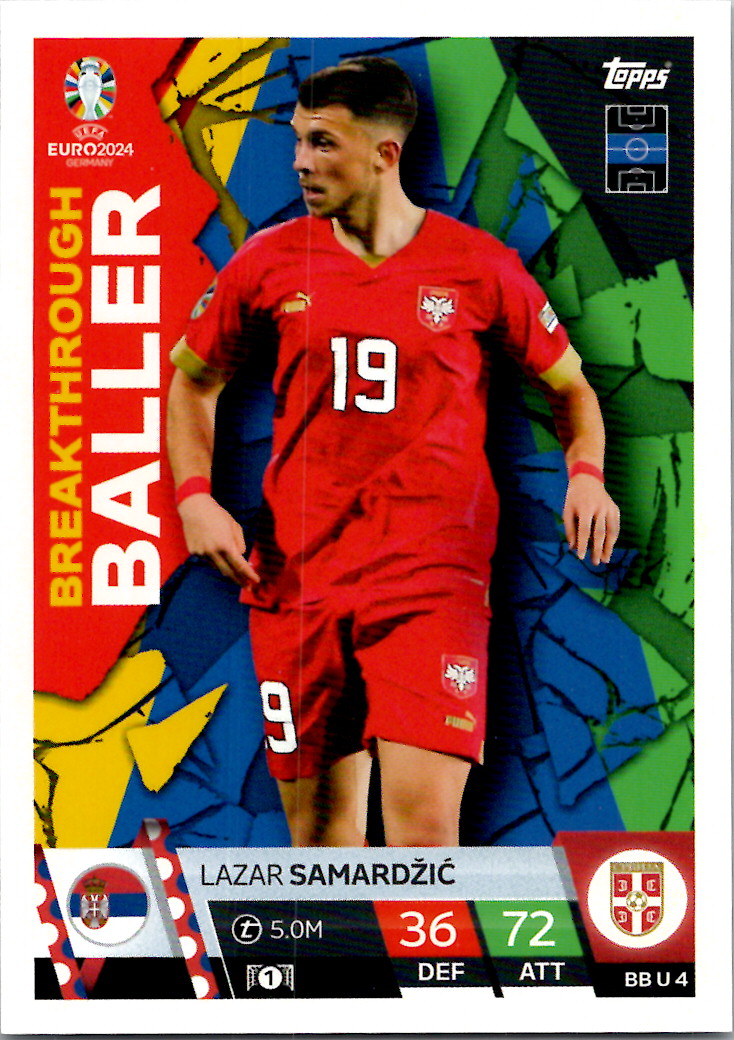 2024 Topps Match Attax Euro 2024 Germany - Breakthrough Baller (Karten 1 bis 5) - Bild 7 von 10