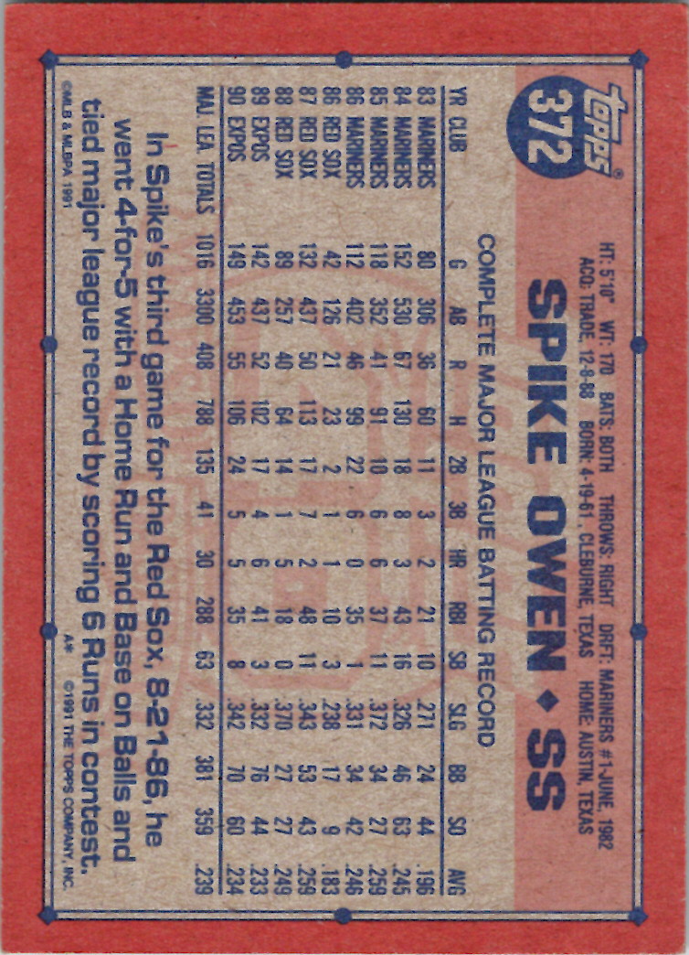 Topps 1991 (Karten 501 bis 750) - Bild 68 von 266