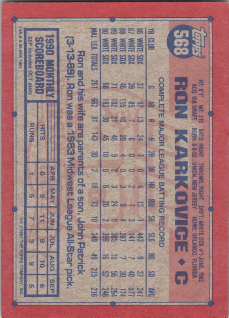 1991 Topps (Karten 751 bis 1000) - Bild 82 von 243