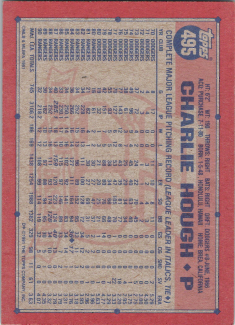 Topps 1991 (Karten 501 bis 750) - Bild 254 von 266